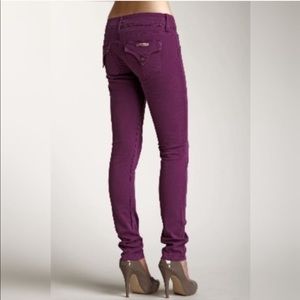 NWOT Hudson Collin Skinny Jeans Plum